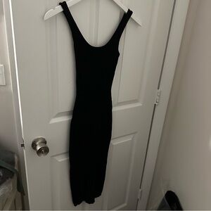 Black Tank Top Mini Maternity Dress